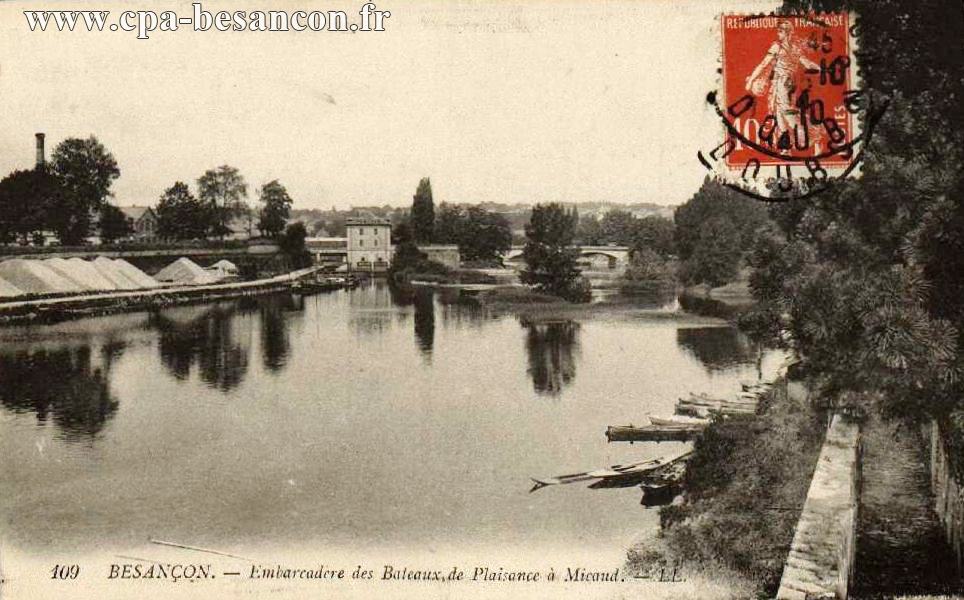 109 BESANÇON. - Embarcadère des Bateaux de Plaisance à Micaud.